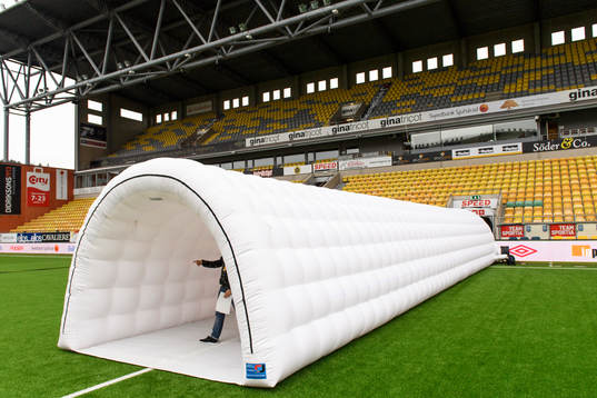 Spelartunnel som testas på Borås arena