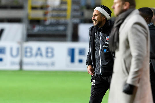 Helsingborgs manager Henrik Larsson med Elfsborgs manager