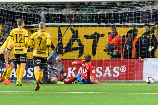 Helsingborgs Mikael Dahlberg  missar mål