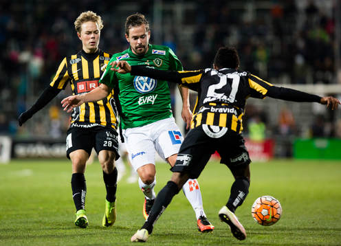 Häckens Adam Andersson och Nasiru Mohammed