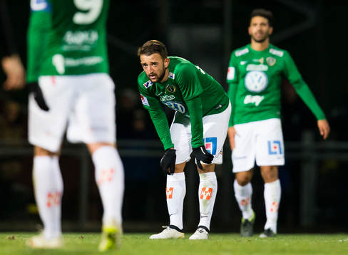 Jönköpings Tommy Thelin, Robert Gojani och André Calisir