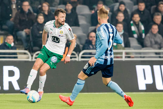 Hammarbys Arnór Smárason och Djurgårdens Elliot Käck