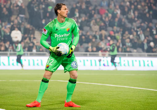 Djurgårdens målvakt Kenneth Høie