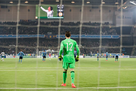Hammarbys Romulo Cabral Pereira Pinto jublar på