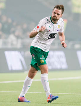 Hammarbys Arnór Smárason jublar