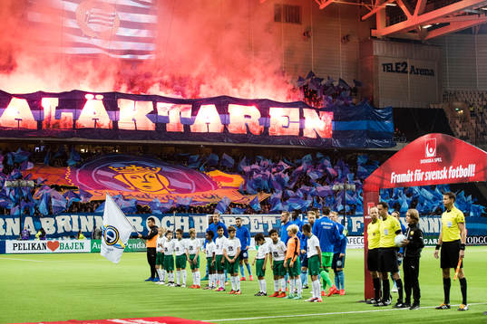 Djurgårdens spelare ställer upp