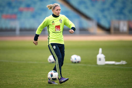 Sveriges målvakt Jennifer Falk