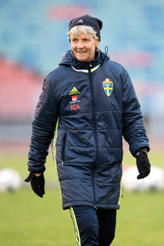 Sveriges förbundskapten Pia Sundhage