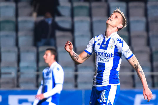 IFK Göteborgs Sören Rieks deppar