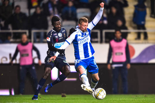 Gefles Dioh Williams och IFK Göteborgs Sebastian Eriksson