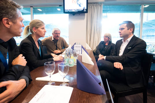 IFK Göteborgs sportchef Mats Gren, Elisabeth Anderton,
