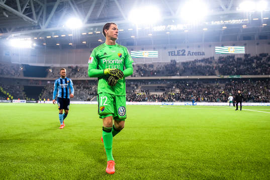 Djurgårdens målvakt Kenneth Høie deppar