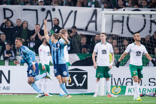 Djurgårdens Mathias Ranegie jublar