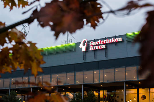 Entrén till Gavlerinken Arena före ishockeymatchen i SHL