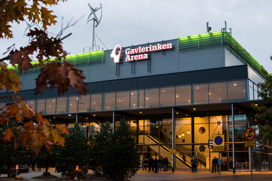 Entrén till Gavlerinken Arena före ishockeymatchen i SHL