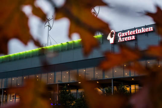 Entrén till Gavlerinken Arena före ishockeymatchen i SHL