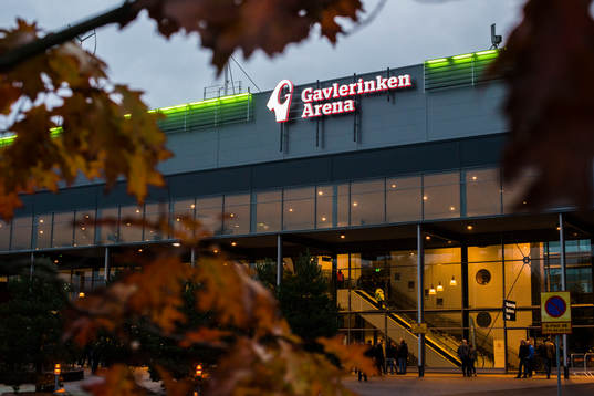Entrén till Gavlerinken Arena före ishockeymatchen i SHL