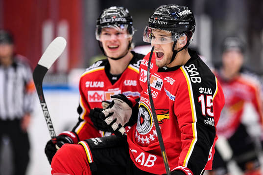 Luleås Christian Jaros jublar