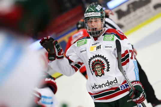 Frölundas Kristian Vesalainen jublar