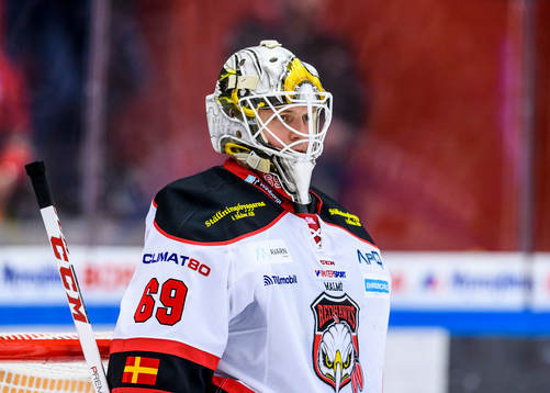 Malmö Redhawks målvakt Oscar Alsenfelt