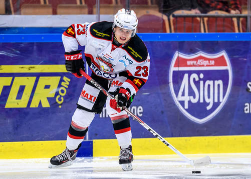 Malmö Redhawks Christoffer Forsberg med pucken