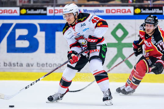 Malmö Redhawks Rhett Rakhshani med pucken