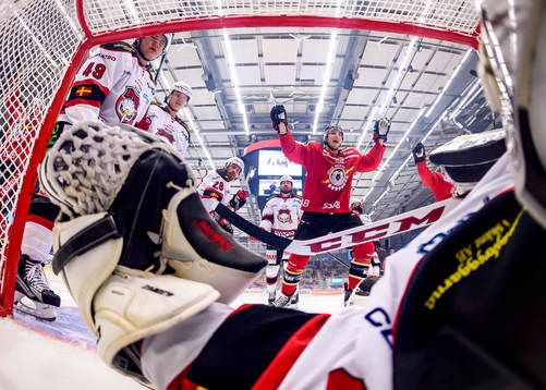 Luleås Anton Hedman jublar