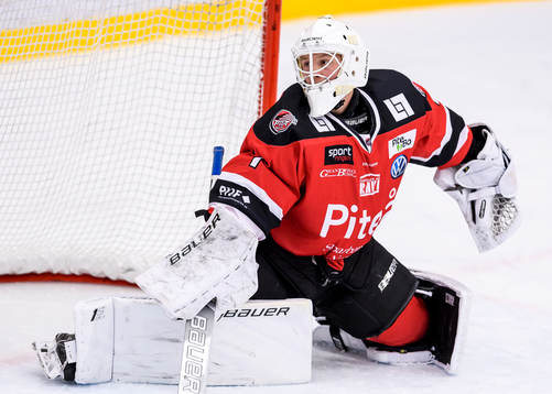 Piteås målvakt Joel Vännström
