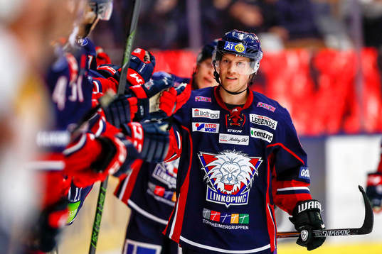 Linköpings Ken André Olimb jublar
