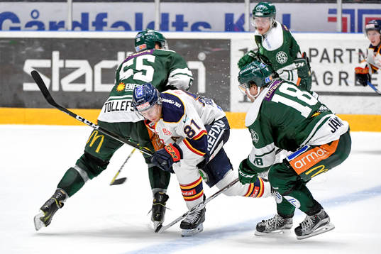 Färjestads Ole-Kristian Tollefsen och Andreas Jämtin och