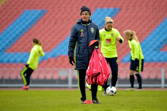 Sveriges förbundskapten Pia Sundhage