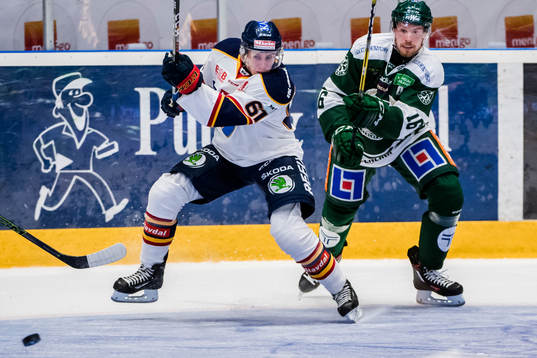 Djurgårdens Markus Ljungh och Färjestads Alexander