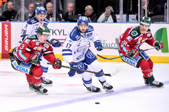 Frölundas Carl Grundström och Johan Sundström och