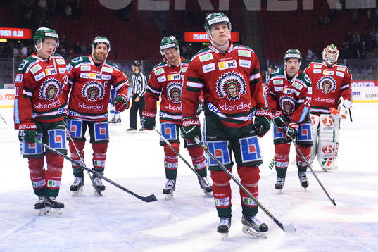 Frölundas Victor Olofsson, Joel Lundqvist, Nicklas Lasu,