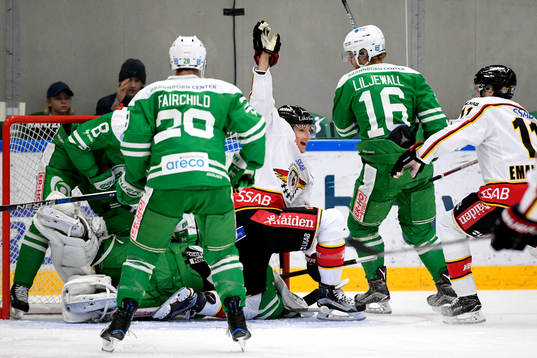 Luleås Anton Hedman jublar
