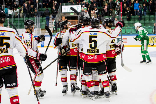 Luleås spelare jublar