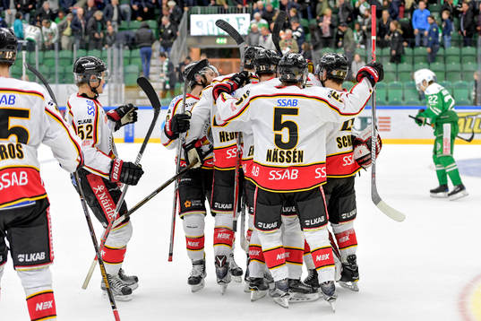 Luleås spelare jublar