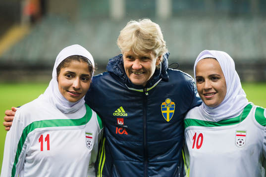 Irans Atafeh Ramezanizadeh och Tahereh Salimpoor