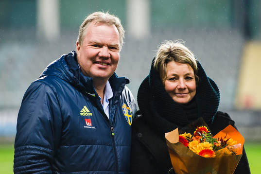 Svenska fotbollsförbundets ordförande Karl-Erik Nilsson