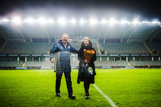 Svenska fotbollsförbundets ordförande Karl-Erik Nilsson