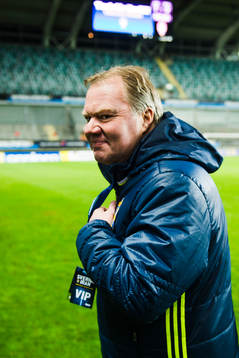Svenska Fotbollsförbundets ordförande Karl-Erik Nilsson