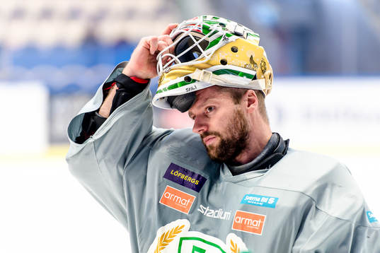 Färjestads målvakt Lars Haugen