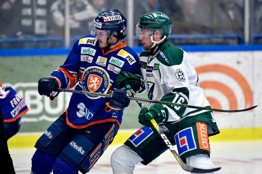 Växjös Dennis Everberg och Färjestads Alexander Johansson