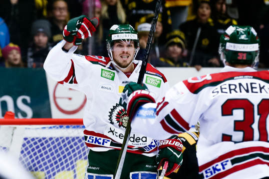 Frölundas Sebastian Stålberg jublar