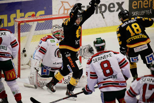 Skellefteås Henrik Hetta jublar