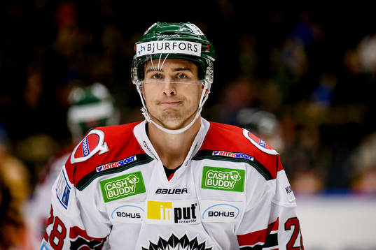 Frölundas Johan Sundström jublar