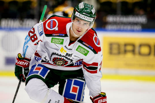Frölundas Johan Sundström jublar