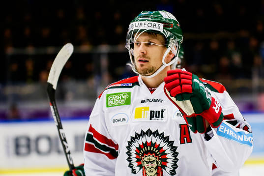 Frölundas Nicklas Lasu jublar