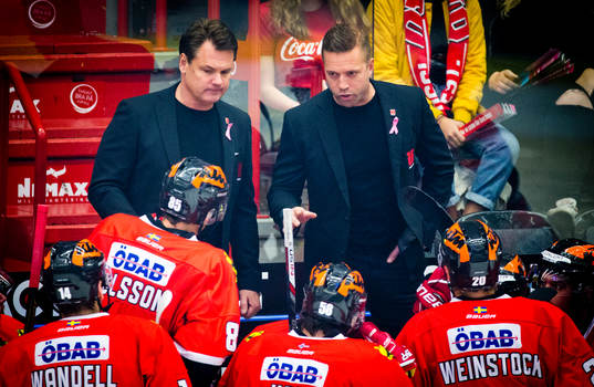 Örebros tränare tränare Johan Tornberg och tränare Lars