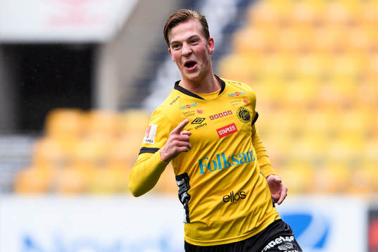 Elfsborgs Simon Olsson jublar